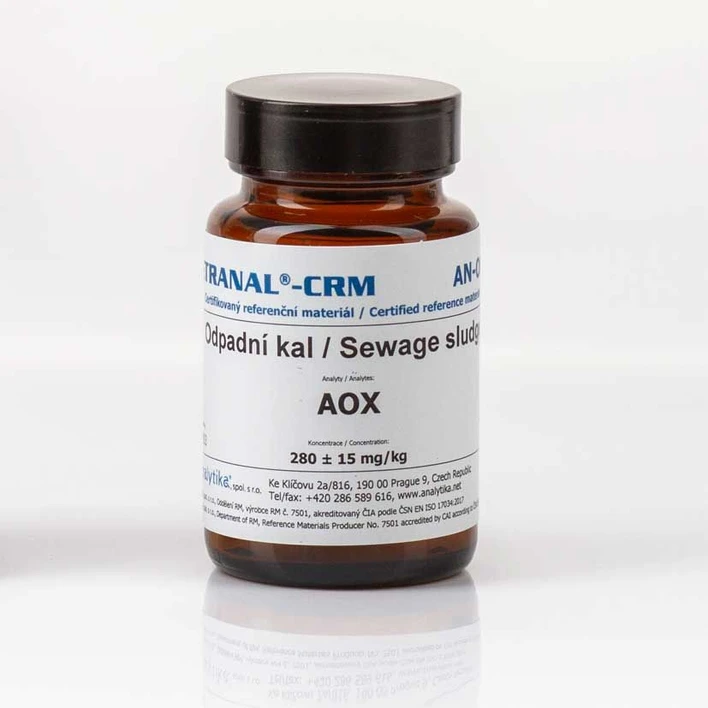 <p>ANALYTIKA: Matrix certified reference material of sewage sludge: METRANAL® CRM AN-OK03</p>