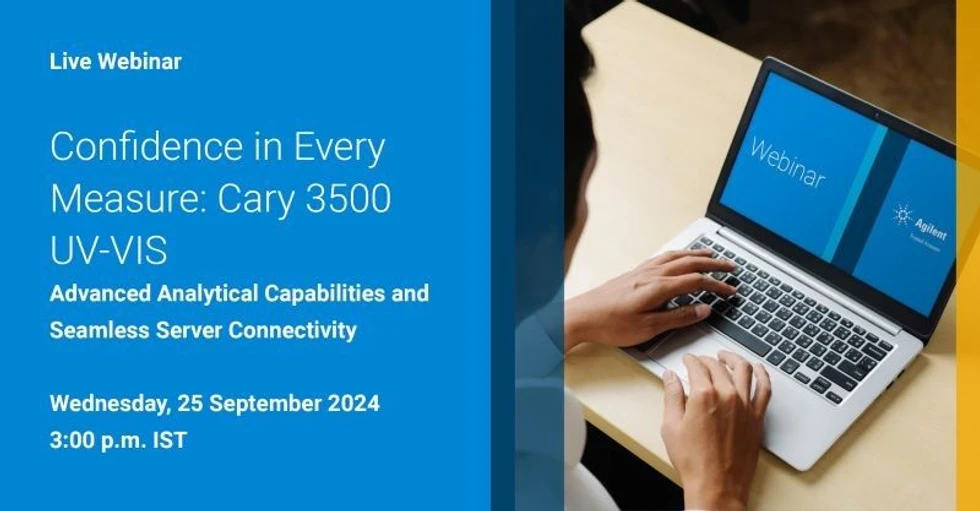 Agilent: Cary 3500 UV-VIS Advanced Analytical Capabilities and Seamless Server Connectivity