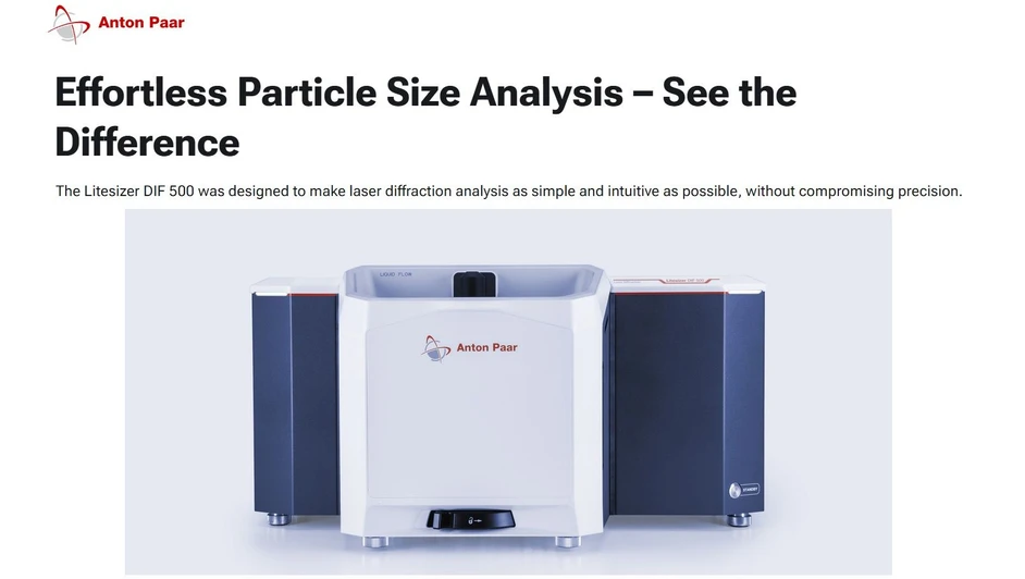Anton Paar: Effortless Particle Size Analysis – See the Difference
