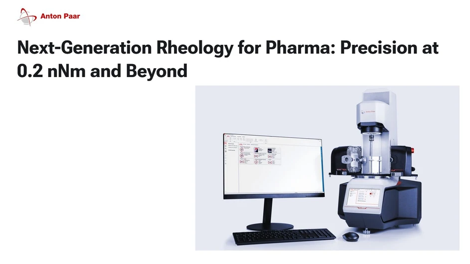 Anton Paar: Next-Generation Rheology for Pharma: Precision at 0.2 nNm and Beyond