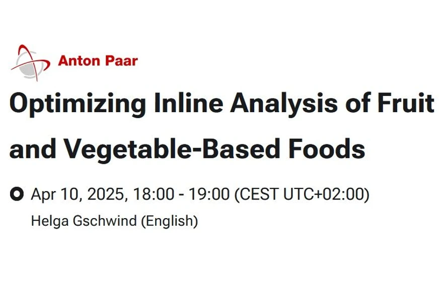 Anton Paar: Optimizing Inline Analysis of Fruit and Vegetable-Based Foods
