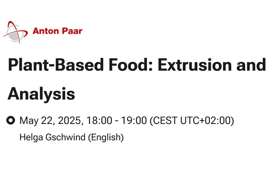 Anton Paar: Plant-Based Food: Extrusion and Analysis