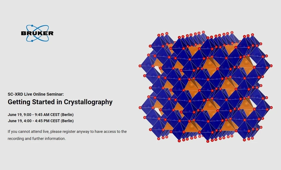 Bruker: Getting Started in Crystallography