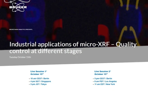Industrial applications of micro-XRF – Quality control at different stages