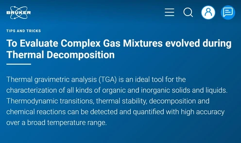 To Evaluate Complex Gas Mixtures evolved during Thermal Decomposition