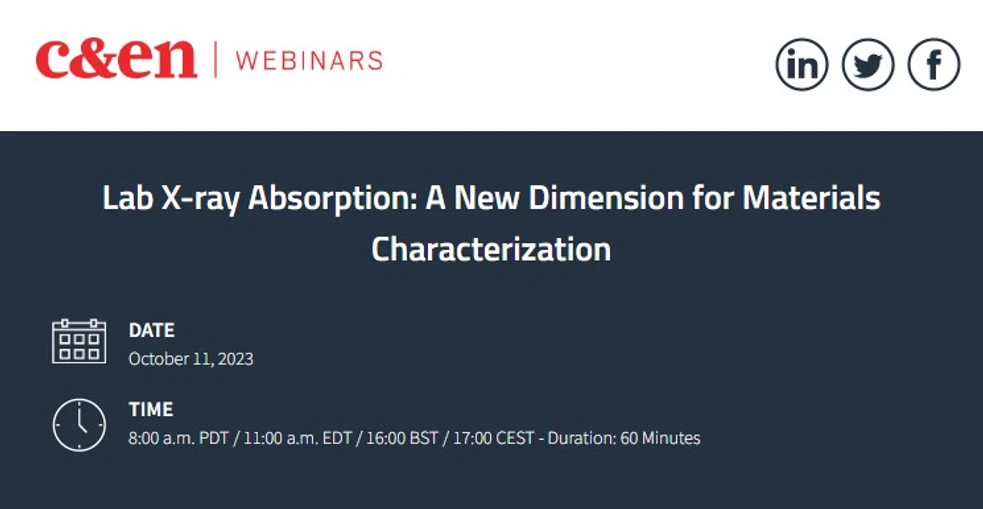 C&EN: Lab X-ray Absorption: A New Dimension for Materials Characterization