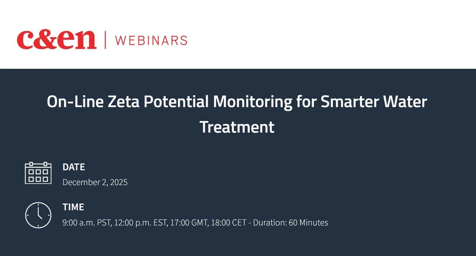 C&EN: On-Line Zeta Potential Monitoring for Smarter Water Treatment