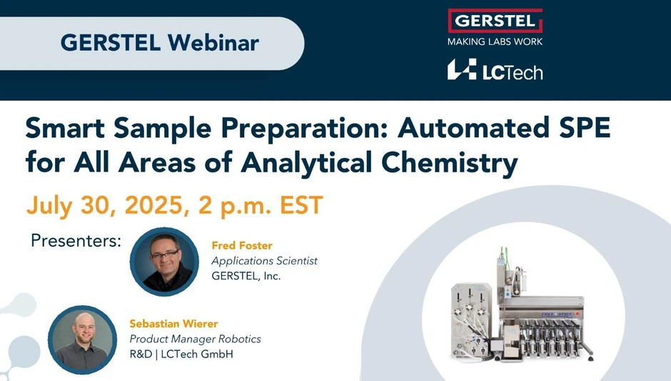 GERSTEL: Smart Sample Preparation: Automated SPE for All Areas of Analytical Chemistry