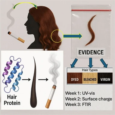 Developing and Demonstrating a Lab Method for Quantifying Hair Exposure to Environmental Tobacco Smoke with a Forensic Perspective