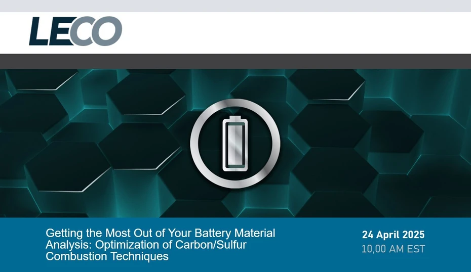 LECO: Getting the Most Out of Your Battery Material Analysis: Optimization of Carbon/Sulfur Combustion Techniques