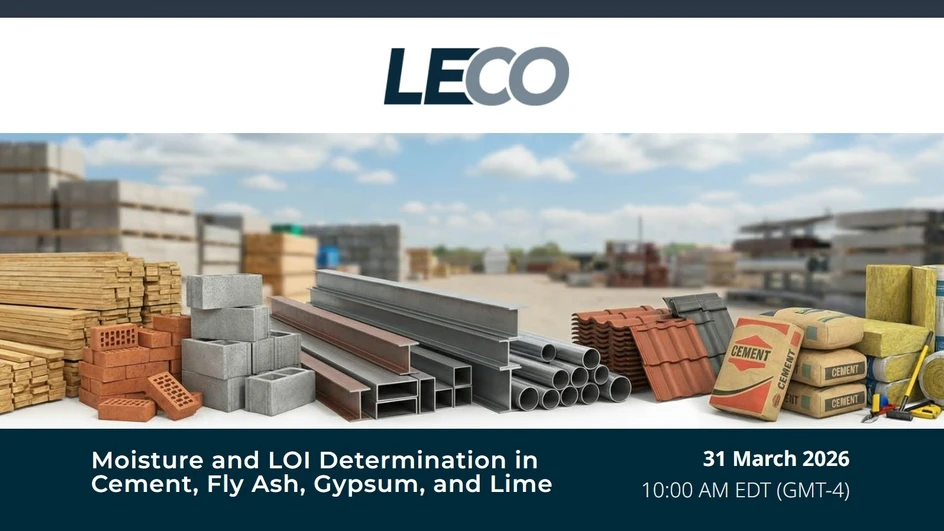 LECO: Moisture and LOI Determination in Cement, Fly Ash, Gypsum, and Lime