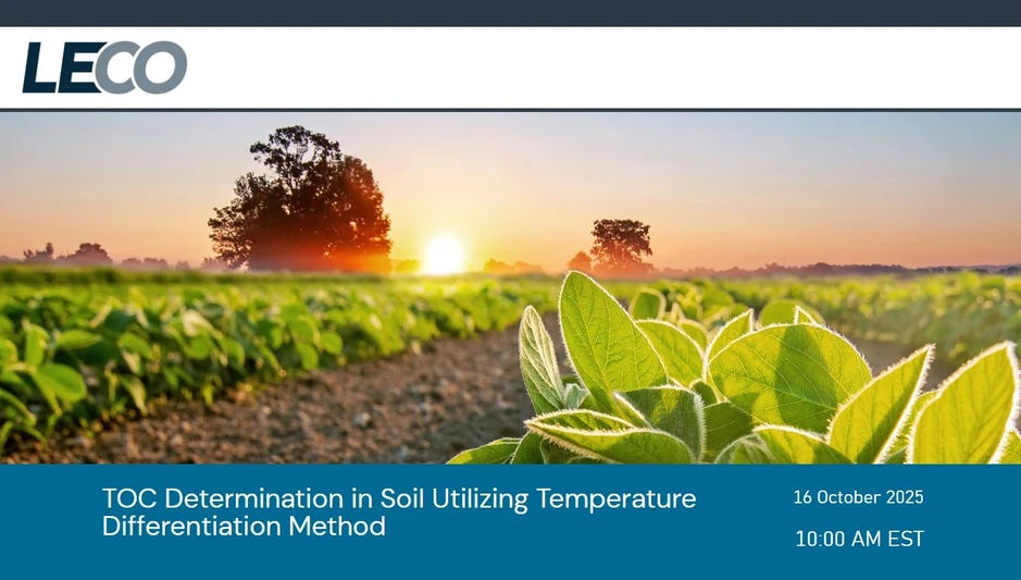 LECO: TOC Determination in Soil Utilizing Temperature Differentiation Method