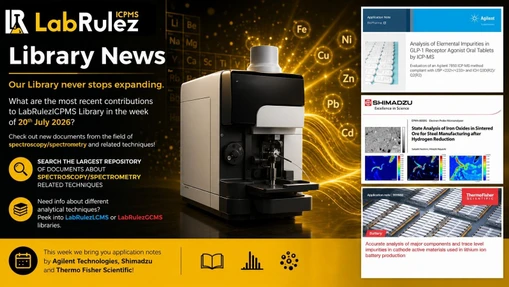 News from LabRulezICPMS Library - Week 30, 2026