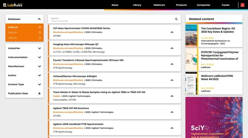 News from LabRulezICPMS Library - Week 49, 2025