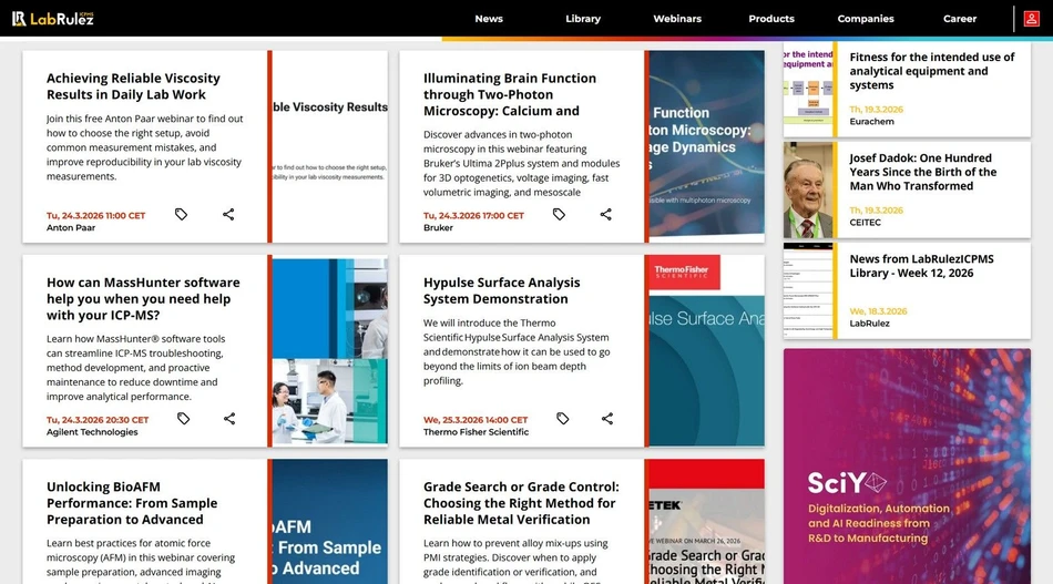 <p>LabRulez: Webinars LabRulezICPMS Week 13/2026</p>