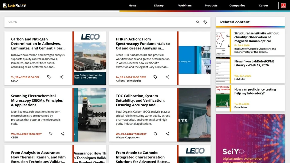 <p>LabRulez: Webinars LabRulezICPMS Week 18/2026</p>