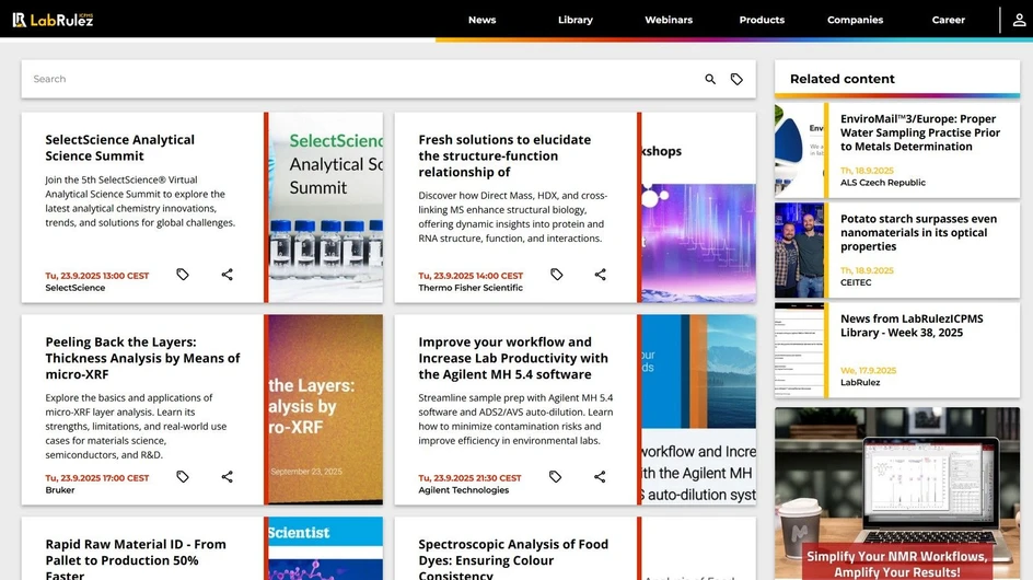 <p>LabRulez: Webinars LabRulezICPMS Week 39/2025</p>