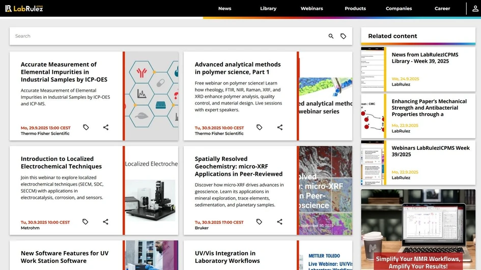 <p>LabRulez: Webinars LabRulezICPMS Week 40/2025</p>