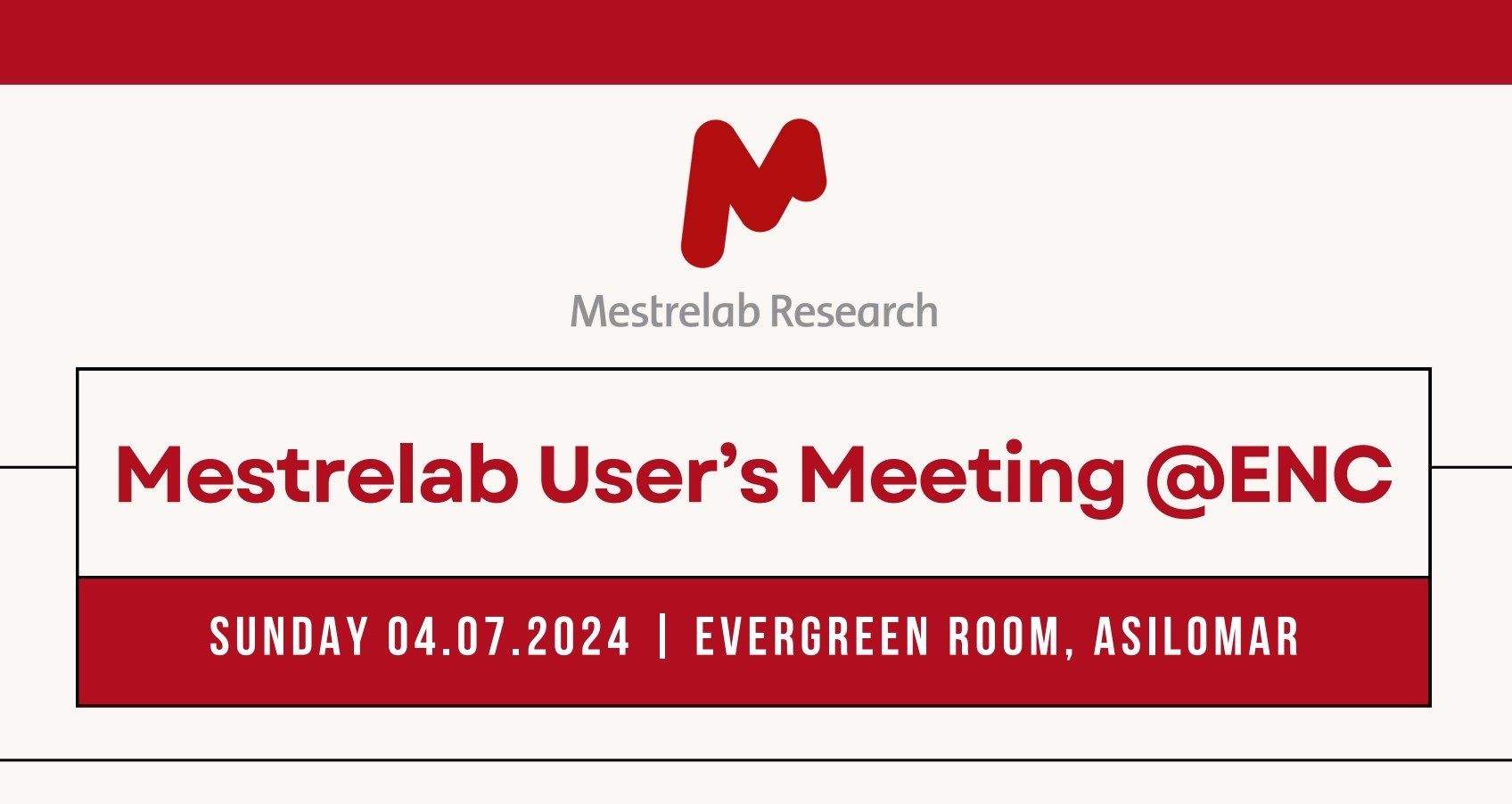 Mestrelab Research: Mestrelab pre-ENC Users’ Meeting