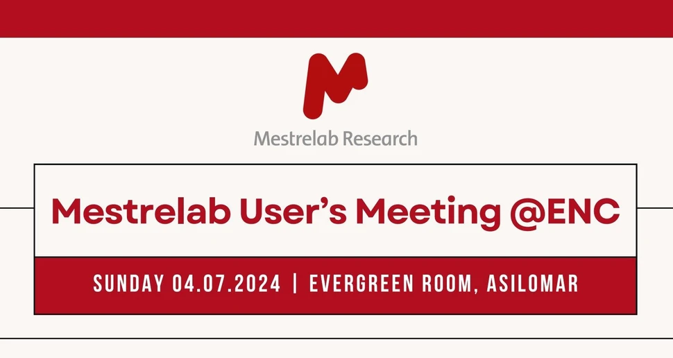 Mestrelab pre-ENC Users’ Meeting