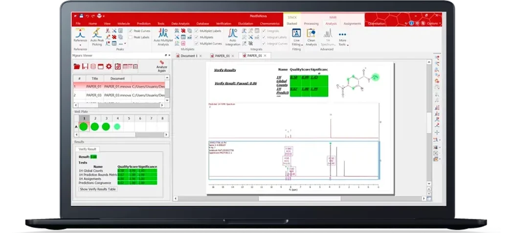 Mestrelab Research: Mnova Verify - Automated batch & real-time operations