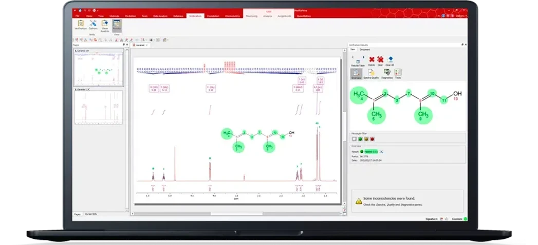 Mestrelab Research: Mnova Verify - Powerful algorithm running behind the scenes