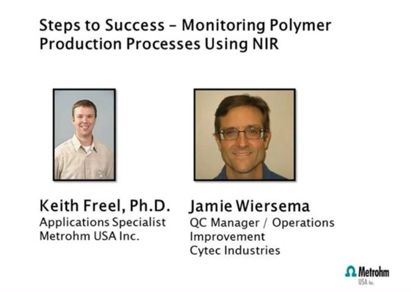 Metrohm: NIRS in polymer production