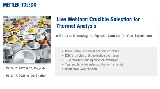 Crucible Selection for Thermal Analysis