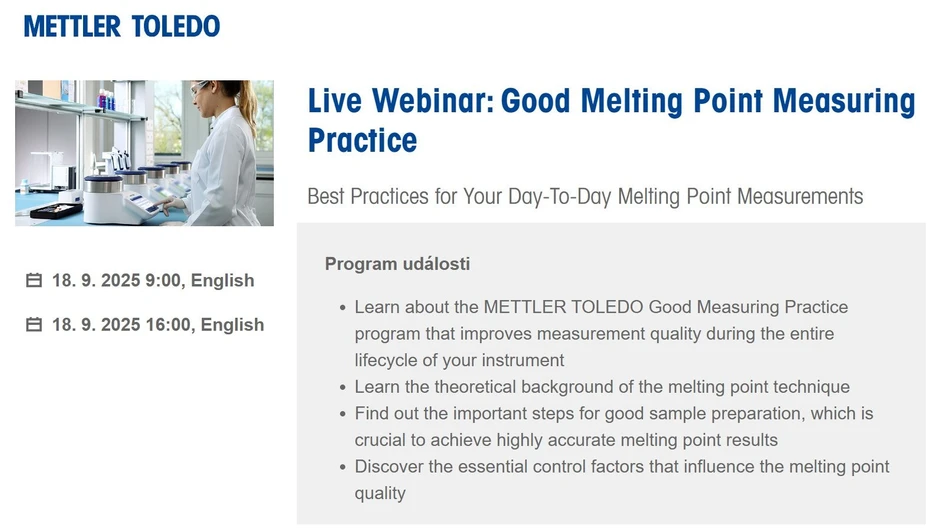 Mettler Toledo: Good Melting Point Measuring Practice
