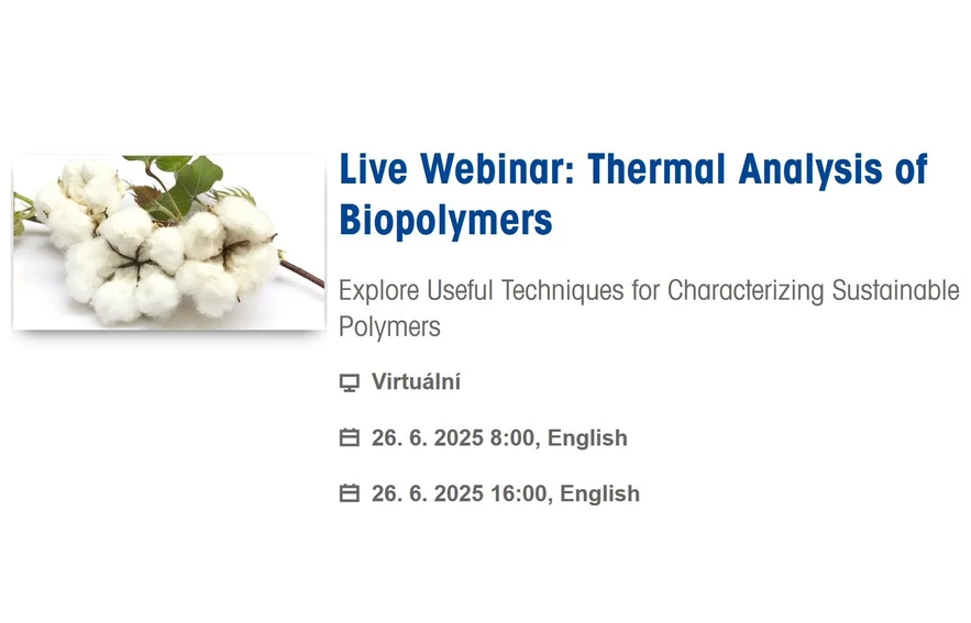 Mettler Toledo: Live Webinar: Thermal Analysis of Biopolymers