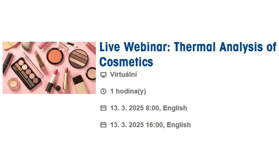 Mettler Toledo: Live Webinar: Thermal Analysis of Cosmetics