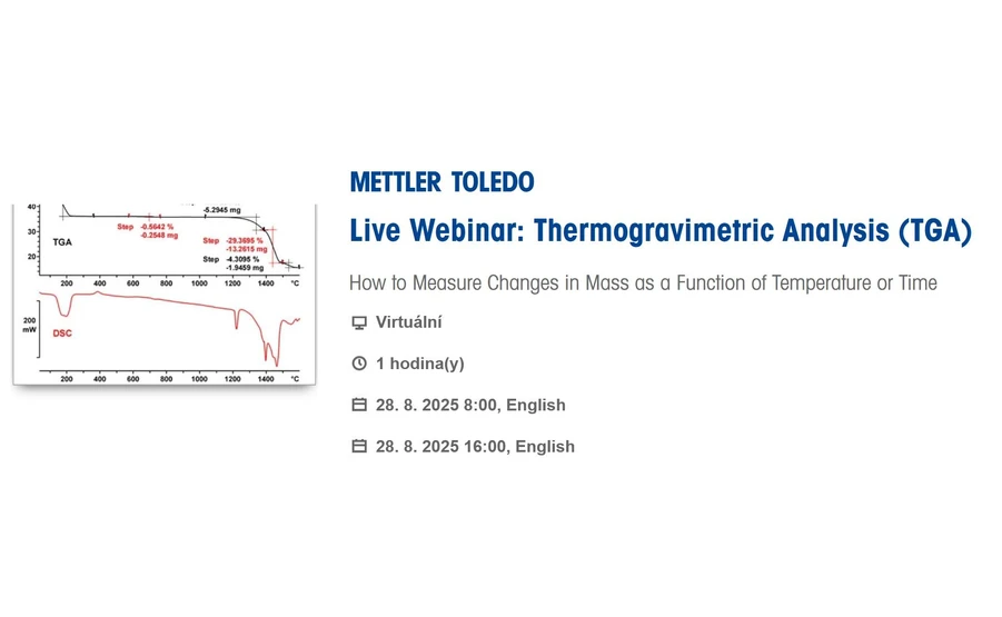 Mettler Toledo: Thermogravimetric Analysis (TGA) 