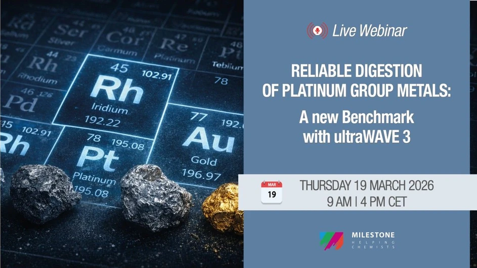Milestone: Reliable Digestion of Platinum Group Metals: A New Benchmark with ultraWAVE 3