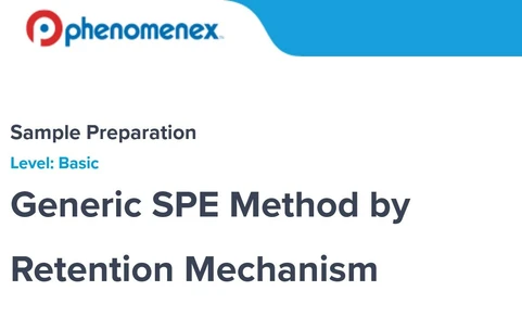 Generic SPE Method by Retention Mechanism