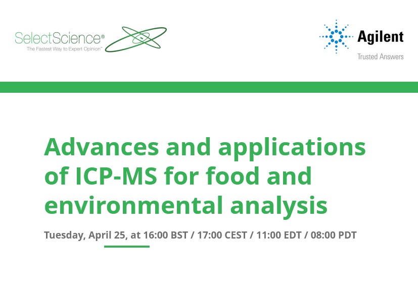 SelectScience: Advances and applications of ICP-MS for food and environmental analysis