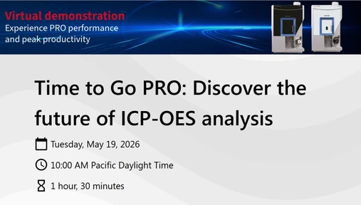 Time to Go PRO: Discover the future of ICP-OES analysis