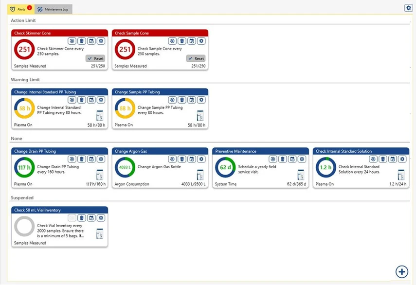 Thermo Fisher Scientific: iCAP MTX Triple Quadrupole ICP-MS: Ensure instruments are operational and performance is maintained: The HAWK Consumable and Maintenance Assistant alerts the user to perform critical maintenance tasks.