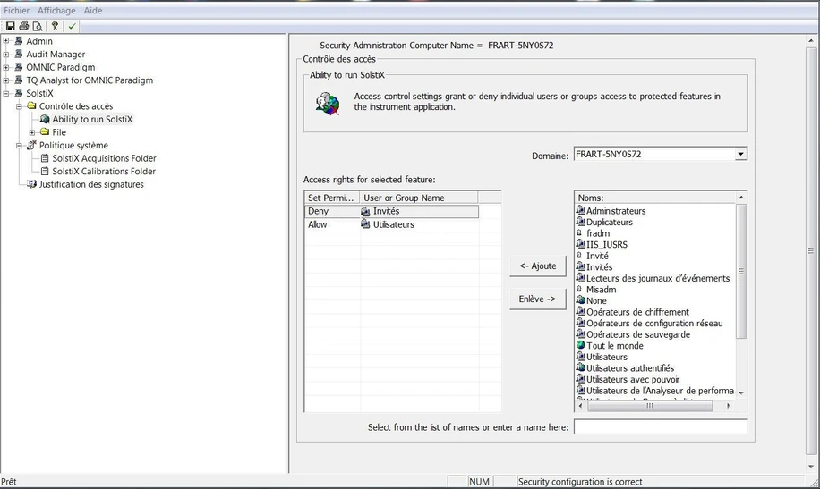 Thermo Scientific SolstiX XRD Software with Security Suite.