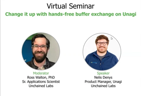 Change it up with hands-free buffer exchange on Unagi