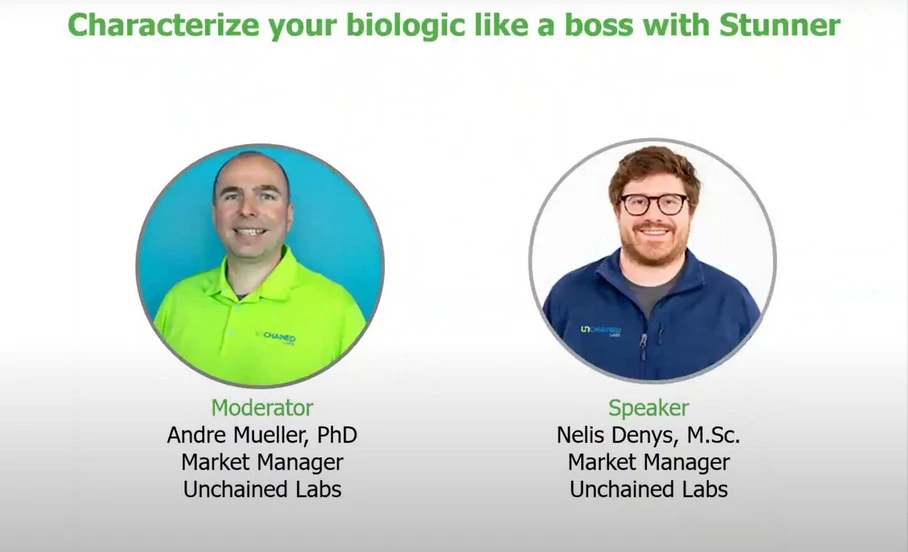 Unchained Labs: Characterize your biologic like a boss with Stunner