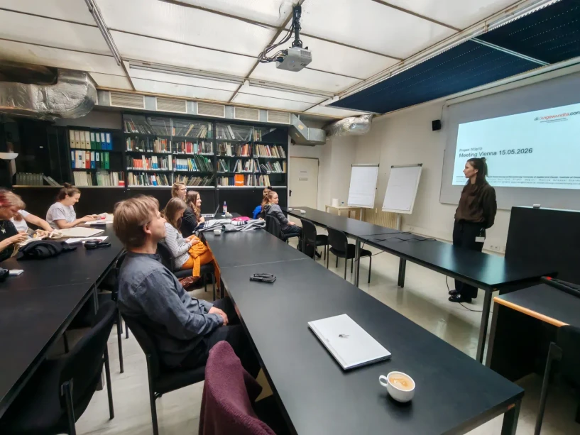 University of Pardubice/Zdeňka Míchalová: International AKTION Workshop Explored the St. George Chapel at Český Krumlov Castle: Project team meeting in Vienna.