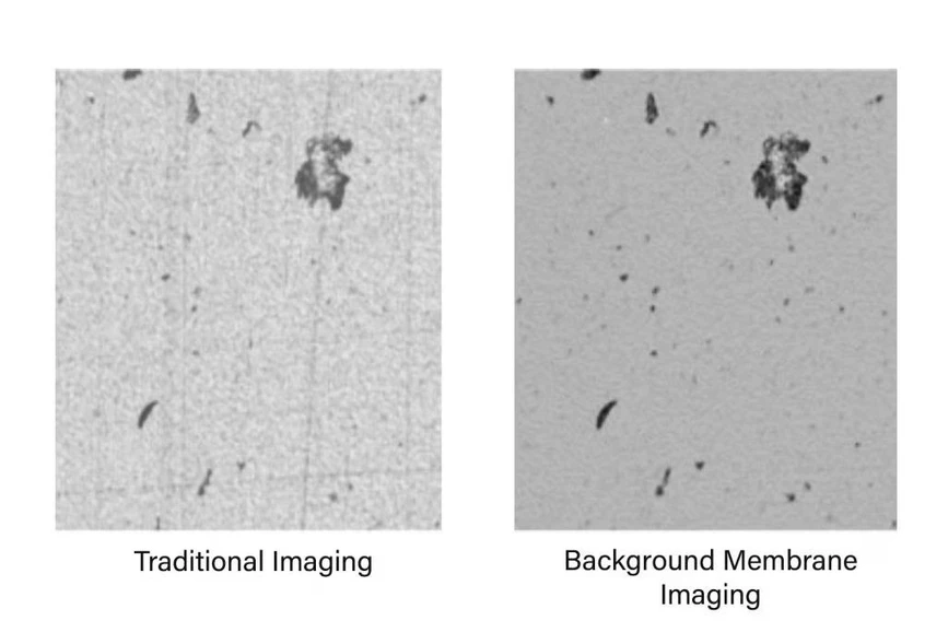 Waters: Aura+ System - BMI achieves 10x greater contrast than liquid-based measurements such as light obscuration and flow imaging.