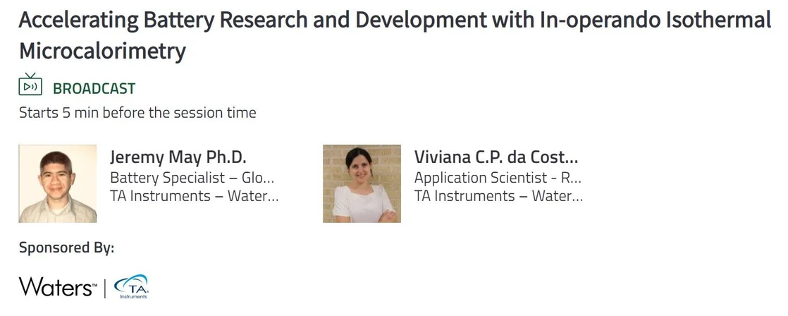 Wiley: Accelerating Battery Research and Development with In-operando Isothermal Microcalorimetry