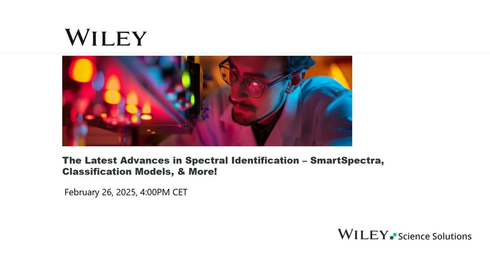 Wiley: Advances in Spectral Identification: SmartSpectra, Classifications, & More!