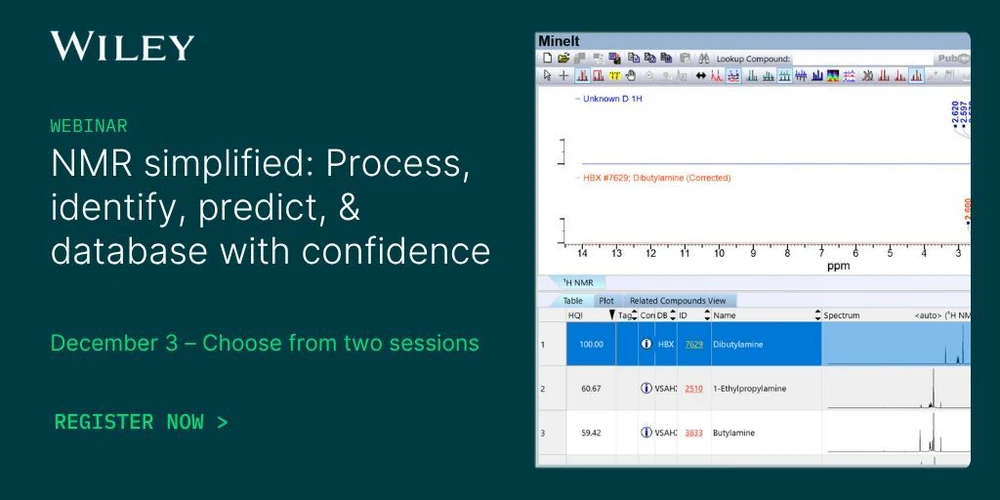 Wiley: NMR simplified: Process, identify, predict, & database with confidence