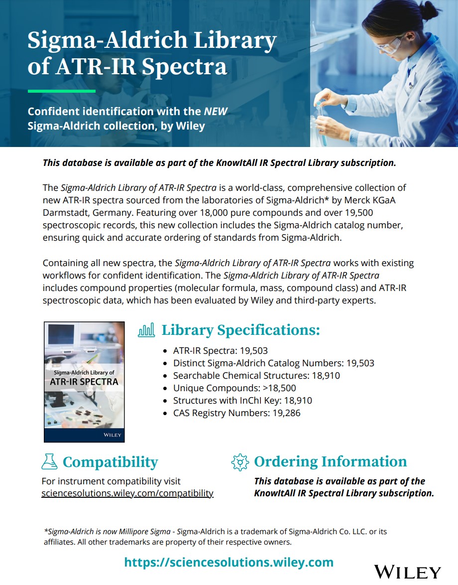 Wiley - Sigma-Aldrich Library of ATR-IR Spectra