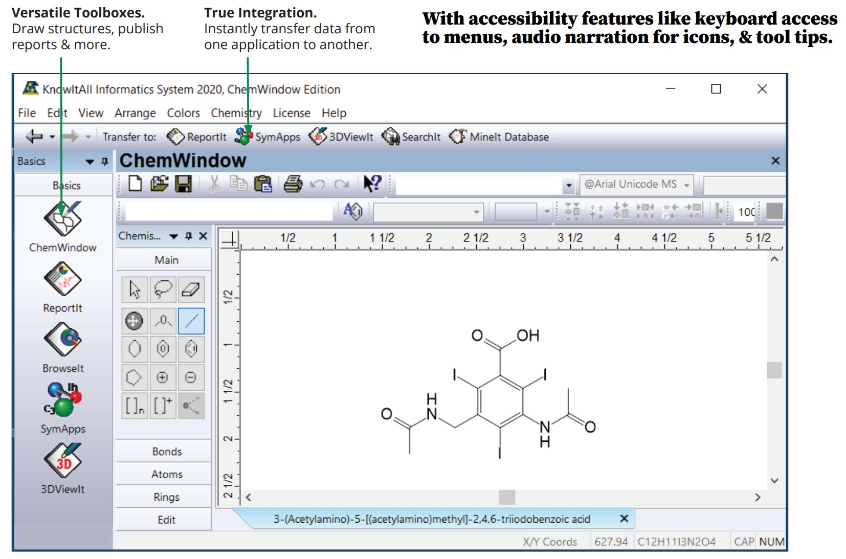Wiley ChemWindow Chemical Structure Drawing Software